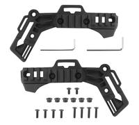 Kit Guide Laterali per Casco High-Cut, Sistema di Fissaggio Tipo ARC per Caschi Tattici/Bump, per Torcia/Action Cam/Cuffie, Canalina Cavi Nascosta(Black)