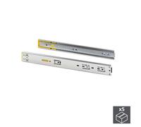 Kit Guide per Cassetti a Sfera 45 x 450 mm Estrazione Totale Chiusura Soft Zincato 5 Pezzi Emuca