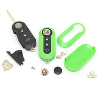 Kit Guscio Chiave Telecomando Completo per FIAT Punto ABARTH 500 595 695 Verde