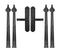 Kit Hardware Decorativo for Porta Del Garage, Cerniere for Maniglie Della Porta Del Garage for Porte Del Garage, Porte Del Fienile E Altro Ancora