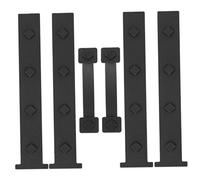 Kit hardware decorativo magnetico per porta del garage, cerniere e maniglie nere da 6 pezzi per l'aggiornamento della porta