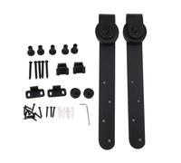 Kit hardware della porta del fienile mini slitta silenziosa facile da installare kit pista per porta scorrevole in acciaio carbone