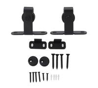 Kit hardware della porta del fienile Ultra silenzioso Scorri lisci per carico pesante Cuscinetto robusto Costruzione facile installazione per armadio per armadio ABS in acciaio a