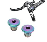 Kit hardware freno, a rischio in lega di titanio integrale olio bulloni bulloni per biciclette a vite freno bullone idraulico per M7000 M8000 M9000 M9020 (Lucido)