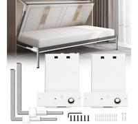 VEVOR Murphy Montaggio a Molle a Parete Meccanismo di Supporto Resistente Hardware Kit Fai da Te per Letto Queen Twin (Orizzontale), Bianco