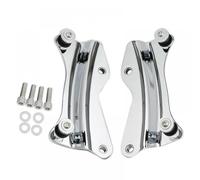 Kit hardware per docking per portapacchi per motocicli per tour pak compatibile con modelli touring road king road street 2014-2022 si adatta a stile due pacchetti(Hardware Chrome)