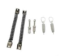 Kit hardware per pedale grancassa, include 2 catene doppie, 2 viti, 2 molle e tenditore regolabile con anello a D per batteristi