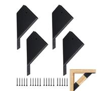 Kit hardware per pergola, 5,1 x 10,2 cm, 45 gradi, supporto per gazebo in legno, per interni ed esterni, giardino, portico, cortile, ponte, asta della bandiera, cassetta postale