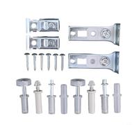Kit hardware per porta a due pieghe, 2 rulli scorrevoli per armadio, ruote in acciaio silenzioso, colore argento, 10 x 8 x 4 cm