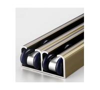 Kit hardware per porta da fienile, doppio binario scorrevole, montaggio a soffitto di ricambio per porte in legno e metallo