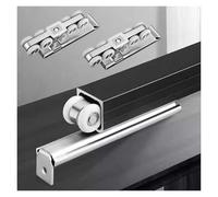 Kit hardware per porta scorrevole, binario in alluminio resistente e raccordi per porte a tasca, montaggio a soffitto/pareti, design durevole e affidabile