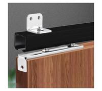 Kit hardware per porta scorrevole, binario nascosto con 8 ruote per un funzionamento fluido e silenzioso, ideale per porte interne salvaspazio
