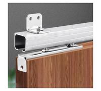 Kit hardware per porta scorrevole, binario nascosto con 8 ruote per un funzionamento fluido e silenzioso, ideale per porte interne salvaspazio