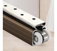 Kit hardware per porta scorrevole da 167,6 cm, meccanismo di chiusura lenta per porte da 24-72 pollici, funzionamento fluido e silenzioso, set completo di hardware per porte scorrevoli