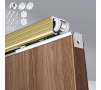Kit Hardware per Porta Scorrevole Interna per Porta in Legno, Kit Binario per Telaio Porta Tascabile con Accessori di Montaggio, Set per Porta Scorrevole del fienile Scorrevole