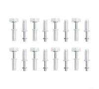 Kit hardware per ruote girevoli e guida superiori per porte a soffietto compatibile con armadio pieghevole scorrevole tasca e fisarmonica (8 pezzi)