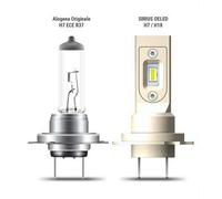 KIT 2 LAMPADE OE LED H7 REGOLABILI DIMENSIONI ORIGINALI 6500K BIANCO CANBUS 12V