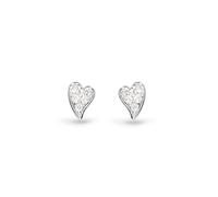 Kit Heath Desire Cherish - Orecchini a perno a forma di cuore con pavé, in argento Sterling con pavé, design a cuore senza tempo, perfetti per aggiungere un tocco di brillantezza al tuo stile