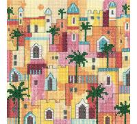 Kit Heritage per punto croce contato Aida "Impressioni di Monaco (A)", KIMO1778,