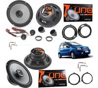 Kit Hertz K165+X165 Anteriore Posteriore Fiat Panda dal 2003 con Griglie Tweeter