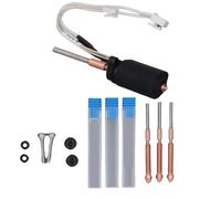 Kit hot end per stampante 3D con riscaldatore ceramico da 50 W a 360 gradi e ugello in acciaio temprato, gola in lega Ti, flusso elevato 30 mm cubi al secondo per PLA ABS PETG TPU