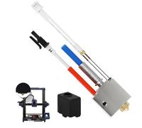 Kit Hotend Stampante 3D per Anycubic Kobra 2 Kobra 2 Plus Kobra 2 Max Kobra 2 Pro Kobra 2 Neo, Estrusore Stampante 3D Ugello 0.4mm V5 J-Head con Calza in Silicone, Riscaldatore Ceramico per Stampa 3D