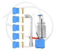 Kit hotend testina di stampa per Anycubic Kobra Plus/Kobra Max, kit hotend assemblato per stampante 3D di ricambio con termistore, 5 ugelli in ottone da 0,4 mm e 5 calze in silicone