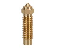Kit hotend ugelli ad alta velocità con in acciaio temprato placcato in rame e ottone(Brass-0.6MM,Orange)