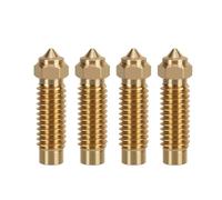 Kit hotend ugelli ad alta velocità con in acciaio temprato placcato in rame e ottone(Brass-2468,Orange)