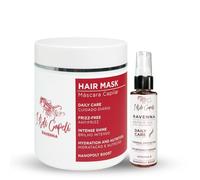 Kit I Belli Capelli Ravenna Maschera per Capelli & Olio Riparatore Balsamo Nutriente per Capelli Secchi e Danneggiati Idrata, Ripara e Nutre Adatto a Tutti i Tipi di Capelli Maschera per Capel