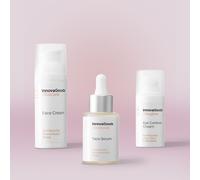 InnovaGoods® Set per la cura del viso con Kombucha, x1 siero viso, x1 contorno occhi, x1 crema viso idratante migliora l'elasticità della pelle nutre, ammorbidisce, apporta flessibilità tutti i tipi