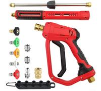 Kit idropulitrice ad alta pressione for auto, ugello a spruzzo 3 in 1 da 4000 PSI con grilletto di sicurezza for la pulizia del tetto della recinzione, 36" 22" 9