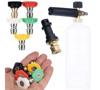 Kit idropulitrice Kärcher K2-K7 | Adattatore a baionetta 1/4" + 5 ugelli 0°/15°/