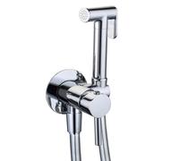 Kit Idroscopino Acqua Calda e fredda Shut-Off Azionamento a Leva Ottone Ogomondo - CONFEZIONE: 1 pz., Finitura-: Cromato Tondo