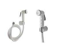 Kit idroscopino, Bianco CON FLESSIBILE DOCCETTA PER REGOLAZIONE DEL FLUSSO E SUPPORTO PER DOCCETTA - COMPLETO