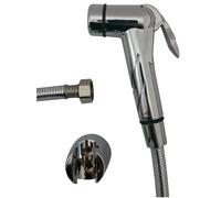 Kit idroscopino doccia a pulsante Evolution con tubo lusso cromata