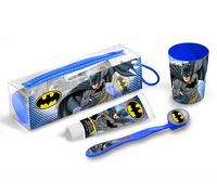 Kit Igiene Orale per Bambini BATMAN - Spazzolino, Dentifricio, Bicchiere e Astuc