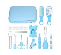 Kit Igiene Per, 18 Pezzi Kit per la Salute e la Toelettatura del Bambino, Portatile con Spazzolino a per Bagno Viaggio Asilo e Cura