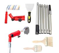 Kit Imbiancatura - Rullo Telescopico Multifunzionale Pennello | Accessorio Edile Per Lavori Domestici Copertura Uniforme Strutture Recinzione Soffitti Interni Finestre Porte Rivestimenti