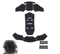 Kit Imbottiture per Casco per Bell Trace MIPS 2019-Present, Cuscinetti Interni di Ricambio Morbidi, Traspiranti e Lavabili con Punti a Strappo,A Black