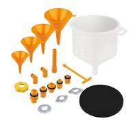 Kit imbuto liquido di raffreddamento, kit di radiatori imbuto radiatore | 19 x imbuto per radiatore di riempimento liquido di raffreddamento, imbuto antigelo, kit di imbuto