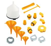 Kit imbuto per liquido refrigerante a prova di fuoriuscite, imbuto per liquido refrigerante - Kit imbuto per radiatore del liquido di raffreddamento 19X,Kit di lavaggio del radiatore, kit di spurgo de