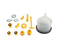 Kit Imbuto Refrigerante, 15 Pezzi Kit Imbuto Riempimento Refrigerante Radiatore ABS Kit Imbuto Radiatore Burping con Accessori per Auto Yacht Barca