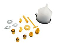 Kit Imbuto Refrigerante, Kit Imbuto Riempimento Refrigerante Radiatore Imbuto Refrigerante con Accessori 15 Pezzi ABS per Auto Yacht Barca