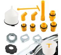 Kit imbuto refrigerante - Set imbuto antigelo da 15 pezzi per automobili, kit imbto refrigerante antigoccia con interruttore a valvola | imbto di spurgo per radiatore, montaggio universale