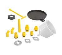 Kit Imbuto Riempimento Liquido Radiatore Auto, Anti-versamento | Plastica e Acciaio Inox, Accessorio Tappo Fluido, per Spurgo Motore e Tester Pressione