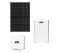 Kit Impianto FOTOVOLTAICO 8 Pannelli 420W Completo kW.3,68 Accumulo kWh 5 HUAWEI