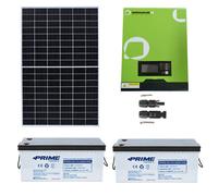 Kit impianto fotovoltaico off grid inverter MPPT 1KW 12V accumulo