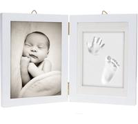 Kit Impronta Neonato Di Mani E Piedi - Stampo Morbido E Sicuro Con Una Cornice i