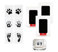 Kit Impronta Piedi e Mani Neonato, Kit Impronta Bebe, Bambino Impronta Clean Touch Tamponi Bambino Impronta Mano Impronta Impronta Bambino L'inchiostro Sicuro è innocuo Bambino per la Pelle